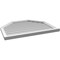 Ekena Millwork Octagonal Top Surface Mount PVC Gable Vent w/ 2"W x 2"P Brickmould Sill Frame, 38"W x 30"H GVPOT38X3003SN - alternate 5